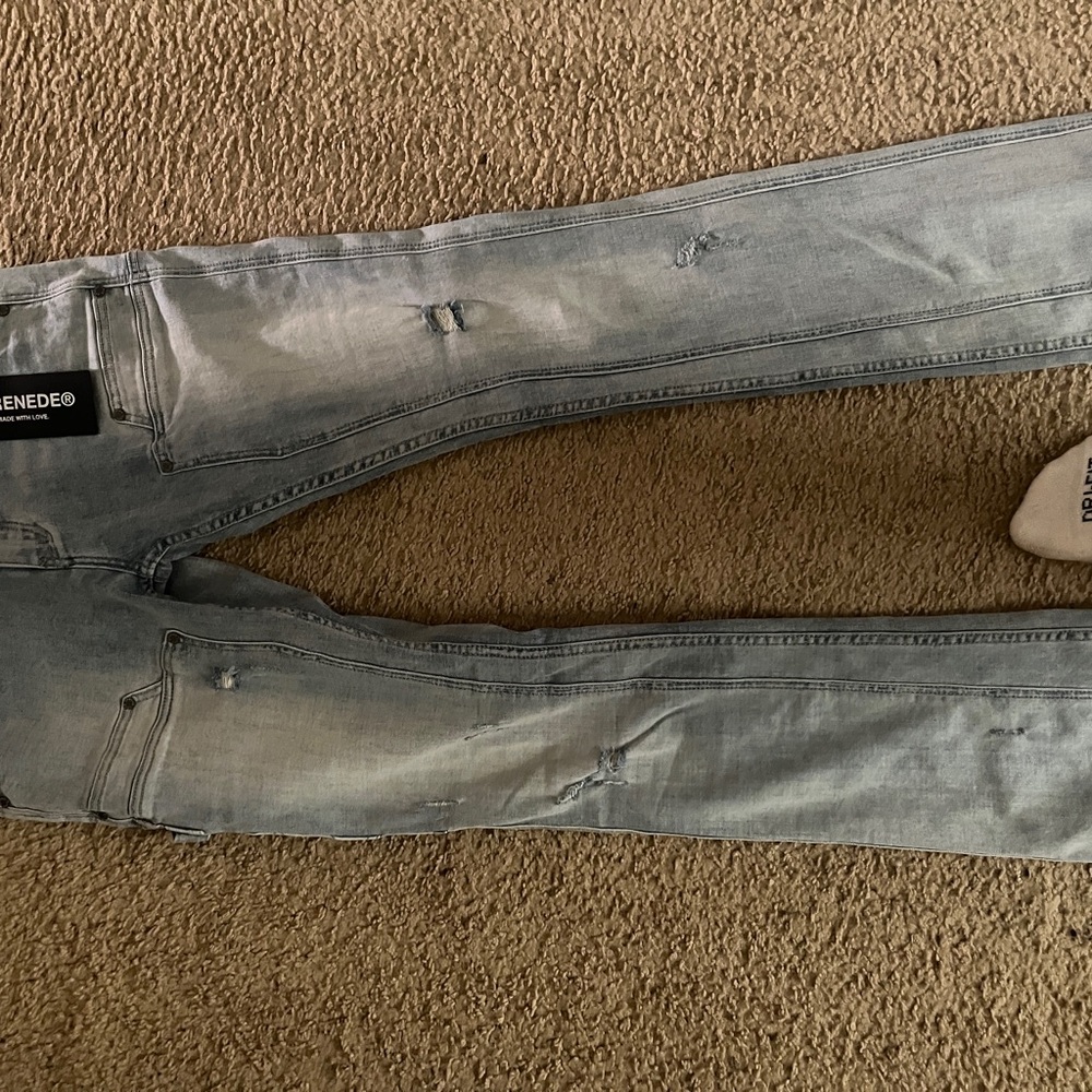 Serenade Stacked Jeans 32 “Sky”